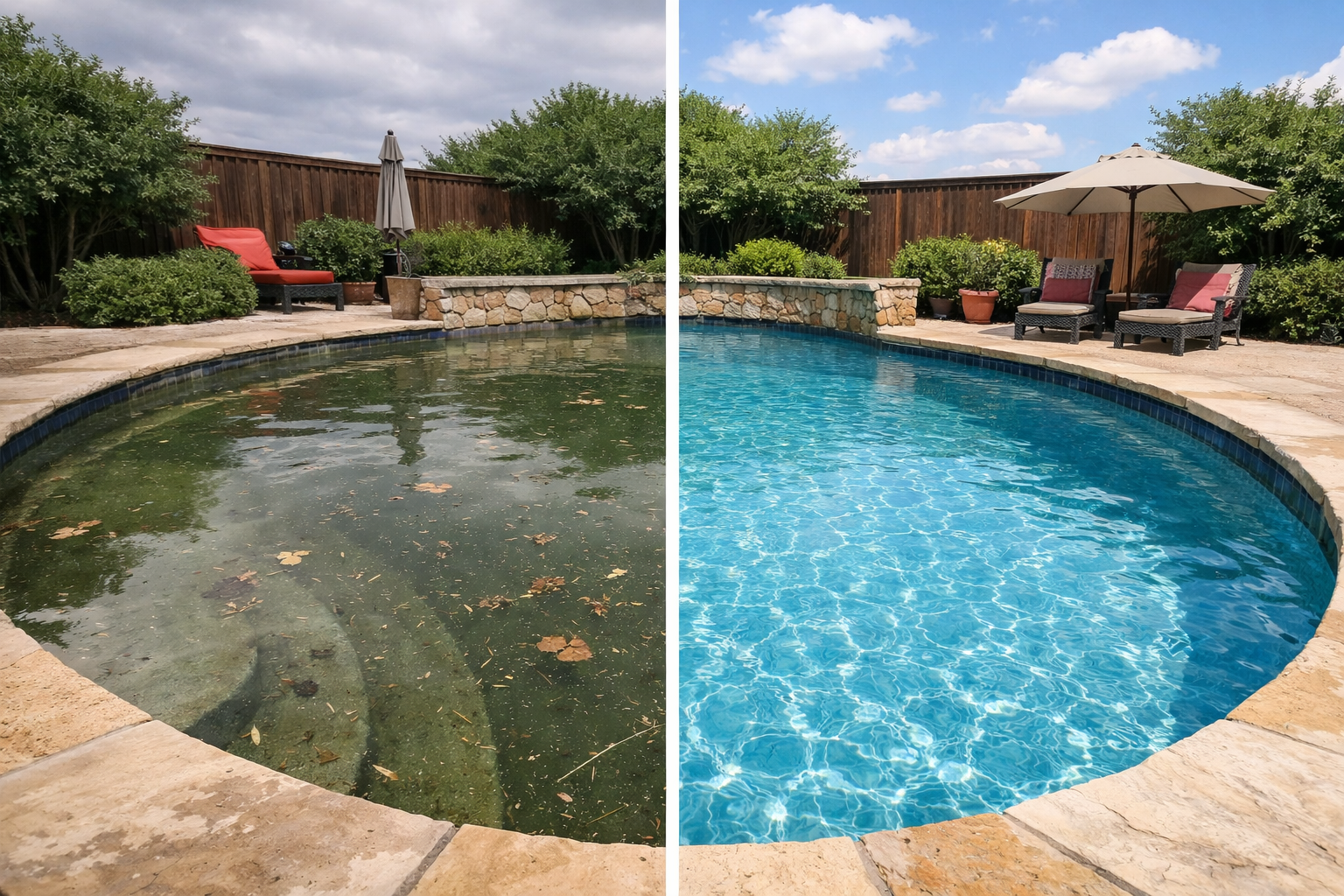 Before — From Debris Build-Up to Backyard Ready